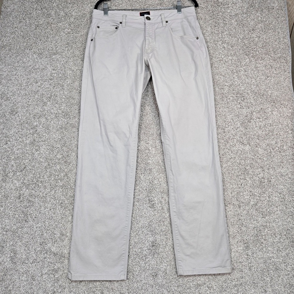 UNTUCKit Pants mens 32X32 beige Relaxed Fit 5 pocket Don Santiago‎